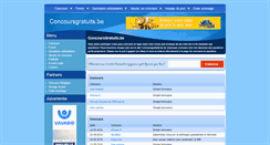 Desktop Screenshot of concoursgratuits.be
